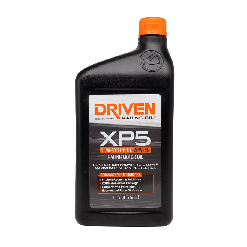 00906 – DRIVEN RACE Oil, SAE 20W-50 Semi-Synthetic 1 Quart Bottle Single